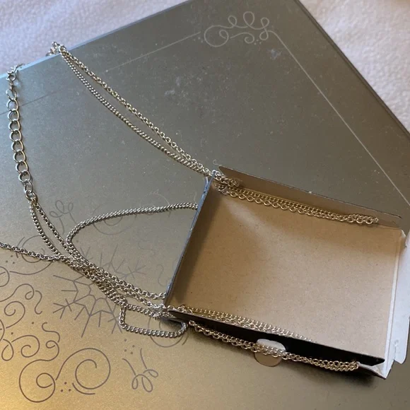 Charmed Y Drop Necklace Leaf - Picture 3 of 8